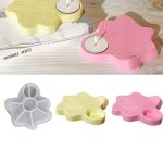 قالب سيلكون علي شكل ورقة السرو لشمعدان ومباخر WFHM77