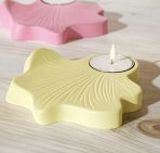 ⁦قالب سيلكون علي شكل ورقة السرو لشمعدان ومباخر WFHM77⁩ - الصورة ⁦2⁩