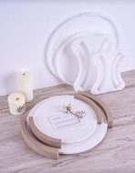 ⁦قالب سيلكون دائري مع حامل من الاطراف WFHM77⁩ - الصورة ⁦2⁩