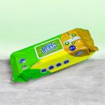 مناديل مبللة بالليمون 80 قطعه مخصصة لمسح الأرضيات والأسطح الكبيرة مع تعقيم قوي