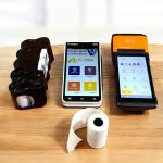 مجموعة 10 رول ورق ماكينة نقاط البيع والرصيد - طول 13 متر