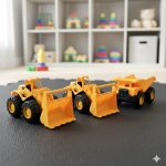 طقم ألعاب كاشيك وشاحنات نقل 3 مع بعض MOAF03