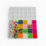 طقم لعبة خرز صنع اكسوارات و أساور بناتية مع سلك MOAF03