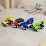 طقم لعبة شاحنات أعمال البناء للاطفال 4 شاحنات صغيرة MOAF03