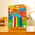 صلصال 6 الوان مع ادوات تشكيل