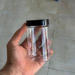 ⁦علبة بلاستيك 320 مل متعددة الاستعمالات غطاء بلاستيك أسود pet1⁩ - الصورة ⁦4⁩