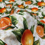 ⁦بخشة ترند البرتقال - مفرش مناسب للمنزل وعلى الطاولة والتنزه مقاس مربع 1.5×1.5 متر⁩ - الصورة ⁦3⁩