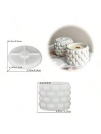 ⁦قالب سيلكون علبة بالمغطاء بنقش قلوب 💕 لصنع الجبس وروائح الشمع العطرية WFHM77⁩ - الصورة ⁦4⁩