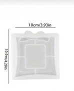 ⁦قوالب سيلكون صينية بتصميم دائري ومربع ومستطيع بنقش فيونكة 🎀 WFHM77⁩ - الصورة ⁦7⁩