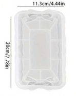 ⁦قوالب سيلكون صينية بتصميم دائري ومربع ومستطيع بنقش فيونكة 🎀 WFHM77⁩ - الصورة ⁦6⁩