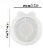 ⁦قوالب سيلكون صينية بتصميم دائري ومربع ومستطيع بنقش فيونكة 🎀 WFHM77⁩ - الصورة ⁦5⁩