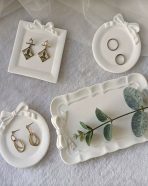 قوالب سيلكون صينية بتصميم دائري ومربع ومستطيع بنقش فيونكة 🎀 WFHM77