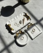 ⁦قوالب سيلكون صينية بتصميم دائري ومربع ومستطيع بنقش فيونكة 🎀 WFHM77⁩ - الصورة ⁦2⁩