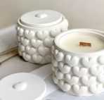 ⁦قالب سيلكون علبة بالمغطاء بنقش قلوب 💕 لصنع الجبس وروائح الشمع العطرية WFHM77⁩ - الصورة ⁦3⁩