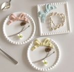 قوالب سيلكون مربع ودائري بنقش بابل صغير وفيونكة WFHM77