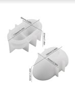 ⁦قالب سيلكون علي شكل قلب علبة بالمغطاء WFHM77⁩ - الصورة ⁦4⁩