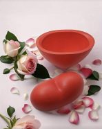 ⁦قالب سيلكون علي شكل قلب علبة بالمغطاء WFHM77⁩ - الصورة ⁦3⁩