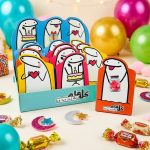 طقم علب عيدية ميمز فارغة 12 علبة توزيعات مقاس العلبة 12.5×10.5×6.5 سم