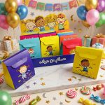 طقم بوكسات توزيعات العيد فارغه 12 بوكس عيدية مقاس 13×11×6.5 سم - عساكم من عواده