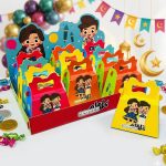 طقم بوكس توزيعات العيدية 12 علبة فارغه - مقاس 13.5×10×7 سم