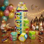 طقم بوكسات عيدية الأطفال مع عجلة الحظ 12 علبة مقاس البوكس 9×9 سم