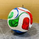كرة قدم ملونة درجة ثانية رقم 5 مناسبة للصغار في المدرسة والشارع