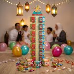 طقم بوكسات عجلة الحظ توزيعات العيد للأطفال 24 علبة بتصميم العيد ، عيدية