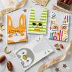 مجموعة 50 كيس خلوط أرنوب حجم متوسط مقاس 15.5×12.5 سم - عيدية