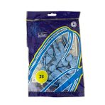 ⁦مجموعة 25 بالون سادة بالون أزرق سماوي & تركوازي MOAF03⁩ - الصورة ⁦3⁩