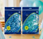 مجموعة 25 بالون سادة بالون أزرق سماوي & تركوازي MOAF03