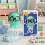 لعبة قنديل البحر الراقصة مع موسيقى + بطاريات مجاناً - لون عشوائي