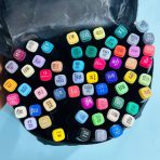 ⁦مجموعة 60 قلم ماركر رأسين مناسب لطلبة التصميم الداخلي والديكور والمعماري⁩ - الصورة ⁦3⁩