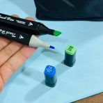 ⁦مجموعة 60 قلم ماركر رأسين مناسب لطلبة التصميم الداخلي والديكور والمعماري⁩ - الصورة ⁦2⁩