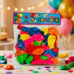 مجموعة 72 بالون لون مشكل سادة في كيس MOAF03