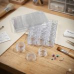 مجموعة 12 علبة كرستال عبوة 5 جرام مناسبة لاصحاب المشاريع - في حافظة