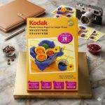 20 ورق صور شديد اللمعان مناسب لصنع كروت المناسبات 200 جرام وجه واحد KODAK مقاس A4