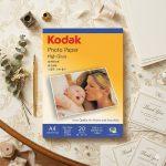 20 ورقة صور شديد اللمعان مناسب لصنع كروت المناسبات والافراح 230 جرام وجه واحد KODAK مقاس A4