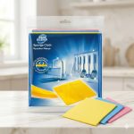 3 فوطة اسفنجية شديدة الامتصاص لمسح وتجفيف جميع الاسطح قابلة لاعادة الاستعمال