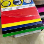 ⁦لوح فوم فلين 5 قطع متعدد الاستعمالات - سهل القص وخفيف الوزن وجهين لون وأبيض مقاس A3⁩ - الصورة ⁦2⁩