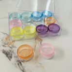 ⁦مجموعة 12 علبة كرستال ملونة 10 جرام مع حافظة فاخرة بغطاء لتقسيمات مواد العناية⁩ - الصورة ⁦9⁩