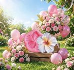 ⁦4 قوالب سيلكون علي شكل زهرة الخبيز لصنع الشمع والحلويات WFHM77⁩ - الصورة ⁦2⁩
