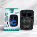 مكبر صوت بلوتوت 6.5 انش 15 وات شحن يدوم 4 ساعات - بدون مايك