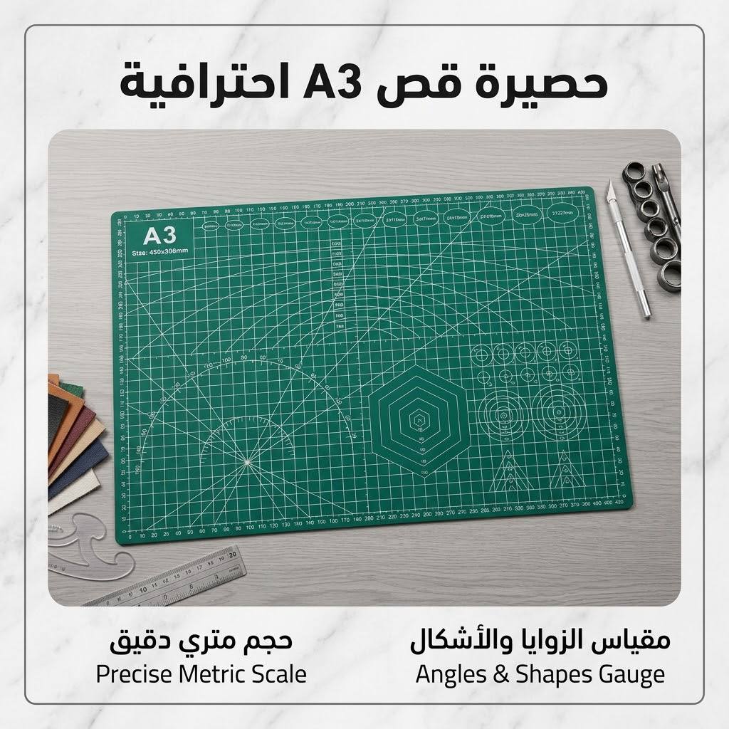 photo_1_2026-09-14_00-04-00 حصيرة قص احترافية لأصحاب المشاريع والحرف اليدوية - مقاس A3 - الصورة 1