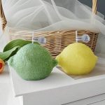 قالب سيلكون بتصميم الليمون الواقعي لصناعة الشمع المعطر والديكور الجبس والصابون WFHM77
