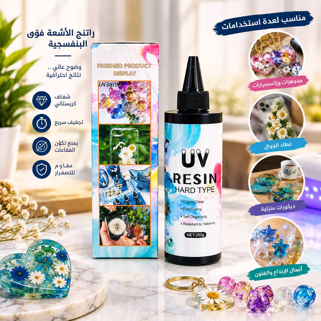 photo_1_2026-10-12_10-55-16 يو في ريزن مناسب لاصحاب الاعمال الحرفية واليدوية - 250 جرام - الصورة 1