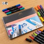 سكتش بوك مخصص A5 لألوان الماركر والمائية - 190 جرام 30 ورقة